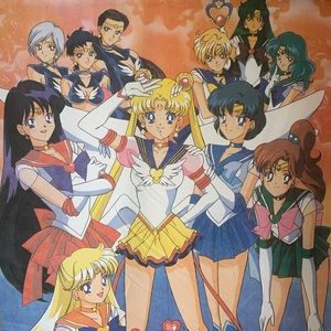 Cloth roll up poster, sailor moon 24 in x 36 in